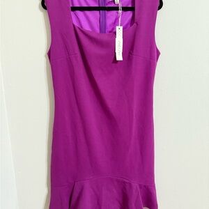 She + Sky Vibrant Purple Mini Dress